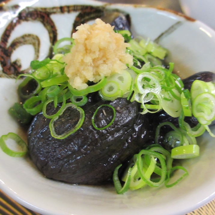 ネギたっぷりナスの油炊き